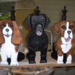 King Charles Cavalier, Black Lab, and Beagle Paper Towel Holder